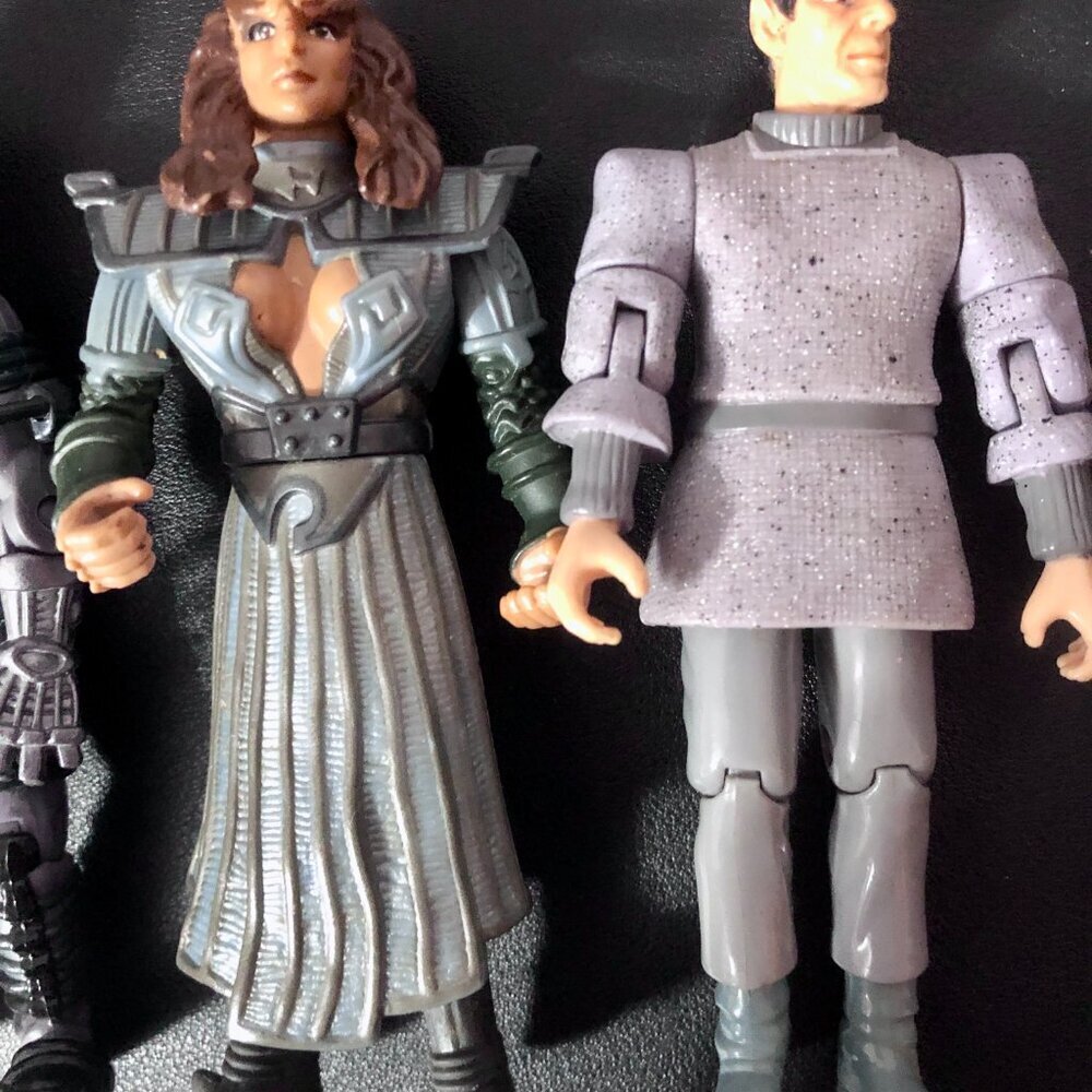 🔴 UNAVAILABLE 🔴 Figures Lot of 4 Playmates Star Trek SPOCK BORG PICARD BETOR - Picture 3 of 6